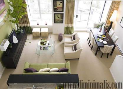 Desain Ruang Makan dan Ruang Keluarga, Desain Ruang Makan dan Ruang Keluarga jadi satu, Desain Ruang Makan sekaligus Ruang Keluarga