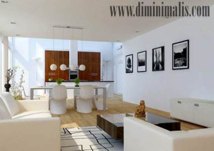 Desain Ruang Makan dan Ruang Keluarga, Desain Ruang Makan dan Ruang Keluarga jadi satu, Desain Ruang Makan sekaligus Ruang Keluarga