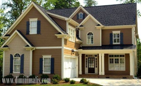 Desain Eksterior Shabby Chic, model rumah Shabby Chic, teras rumah Shabby Chic