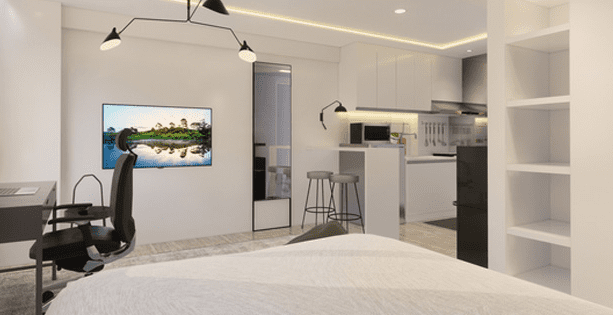 desain apartemen studio 